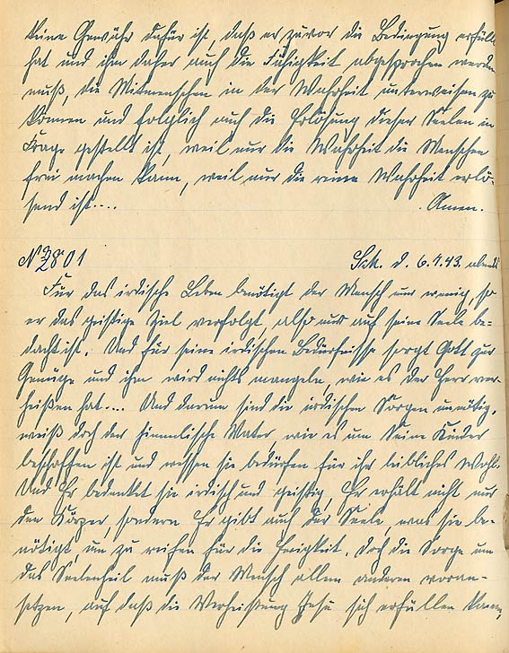 Handschrift/Faksimile einer Bertha Dudde - Kundgabe