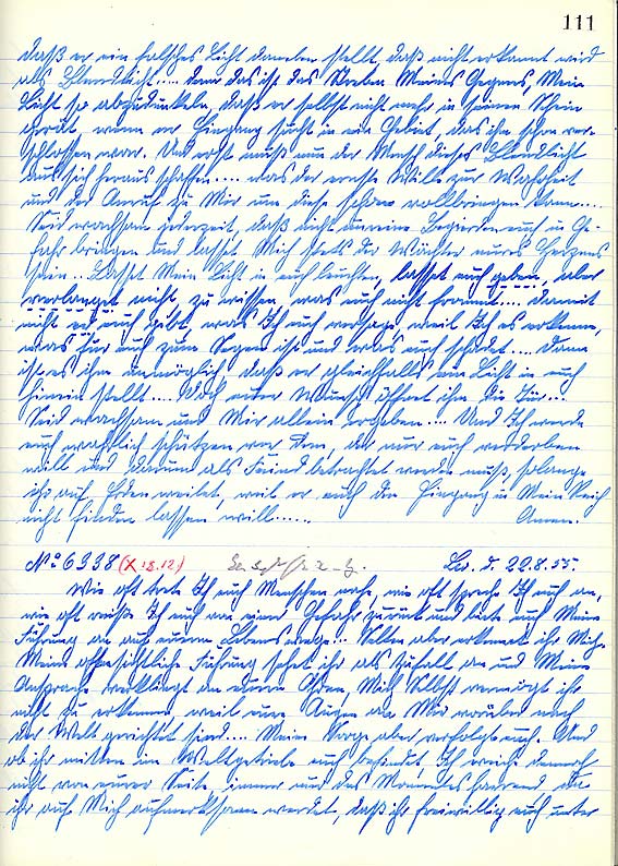 Handschrift/Faksimile einer Bertha Dudde - Kundgabe